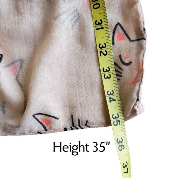 Lina Lily Cute Cat Print Boho Infinity Scarf Gift Accessories Fun Cat Lady - Picture 9 of 10